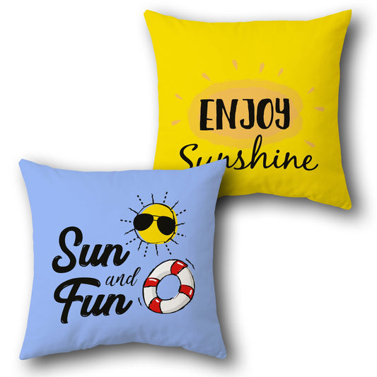 Sunshine Fun Cushion (Front & Back)