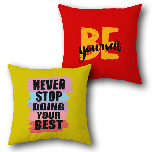 Motivational Best Cushion (Front & Back)