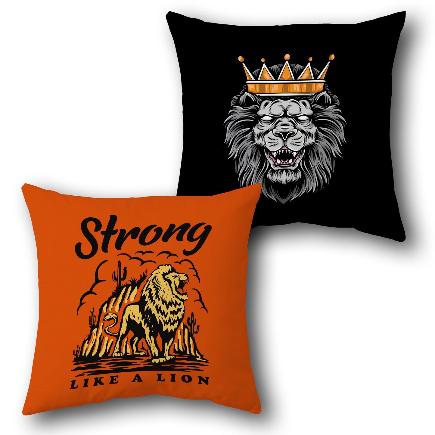 Lion Strength Cushion (Front & Back)