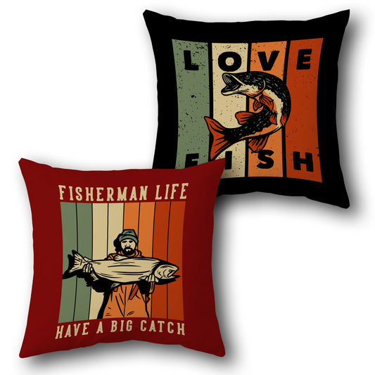 Fisherman’s Catch Cushion (Front & Back)