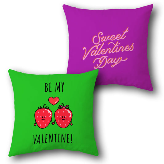 Sweet Valentine's Day Cushion — Double-Sided Cushion with Strawberry Love Design