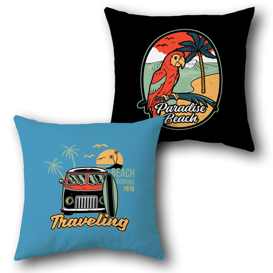 "Paradise Beach Traveling Cushion (Front & Back)"