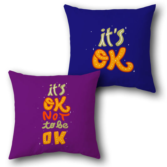 "It's OK Not to Be OK Cushion (Front & Back)"