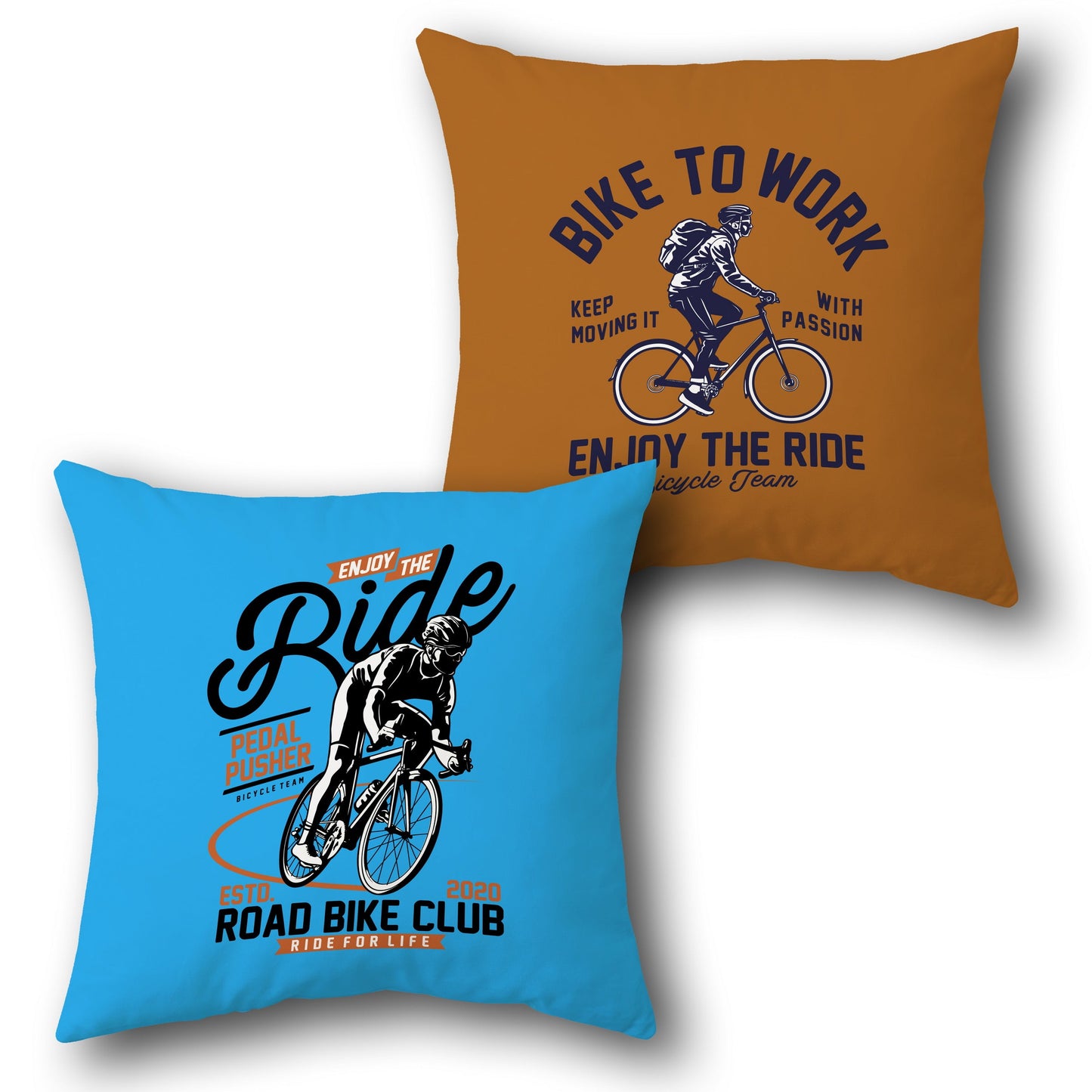 "Enjoy the Ride Bike to Work Cushion (Front & Back)"