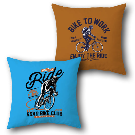 "Enjoy the Ride Bike to Work Cushion (Front & Back)"