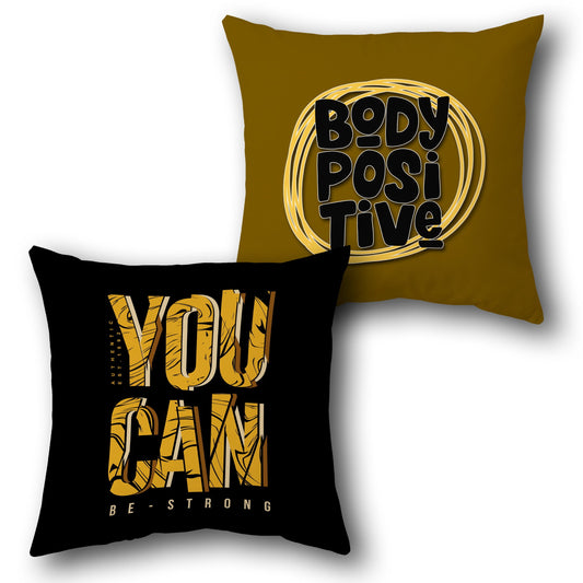 "Body Positive You Can Cushion (Front & Back)"