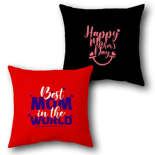 "Best Mom Happy Mother's Day Cushion (Front & Back)"
