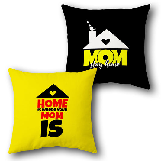 "Home Is Where Mom Is Cushion (Front & Back)"