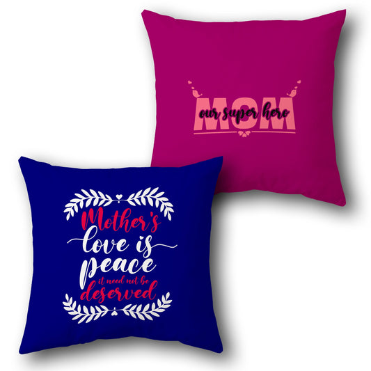"Mother's Love Super Hero Cushion (Front & Back)"