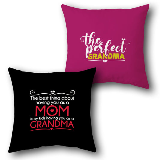 "Perfect Grandma" Single Cushion (Front & Back Design)