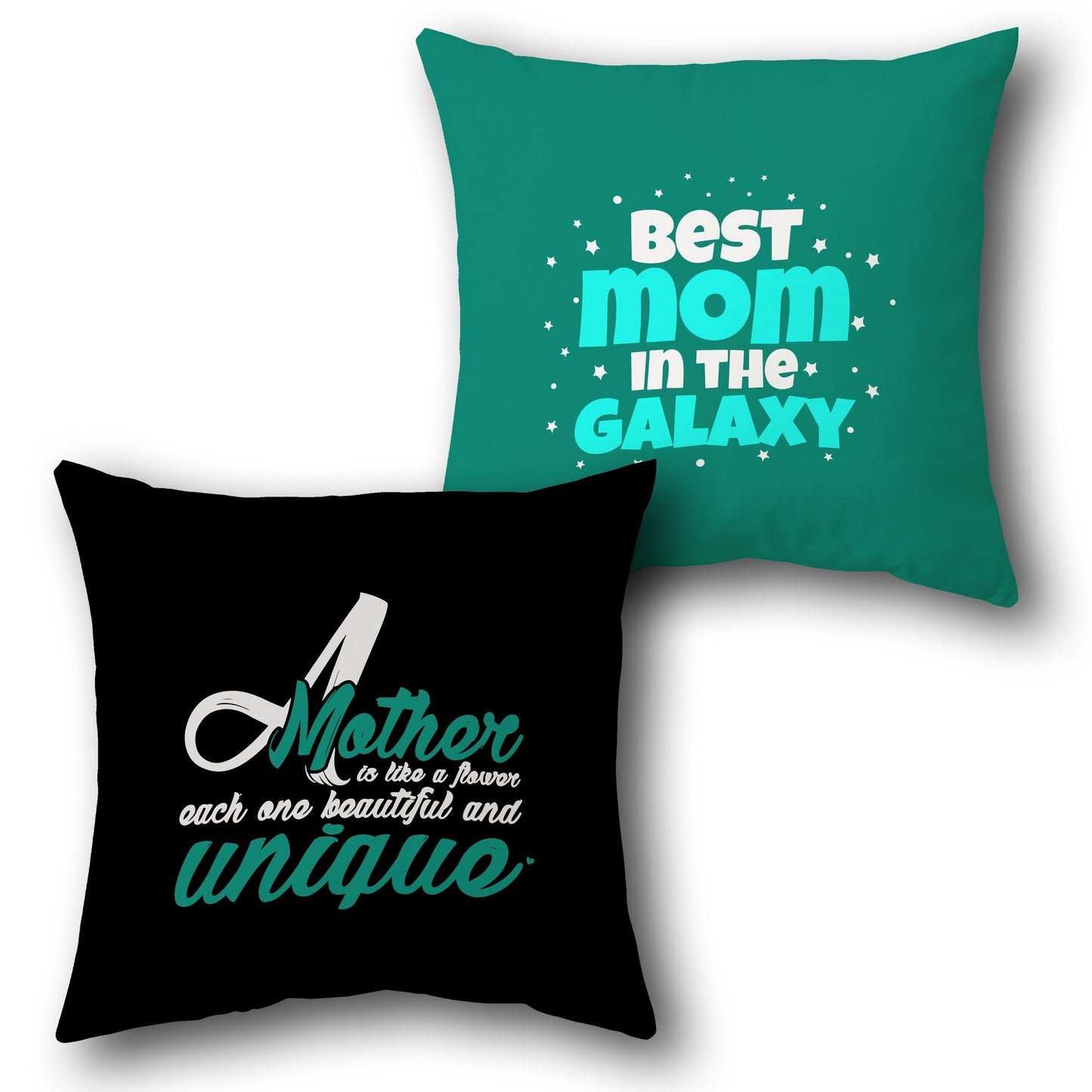 "Best Mom in the Galaxy" Single Cushion (Front & Back Design)