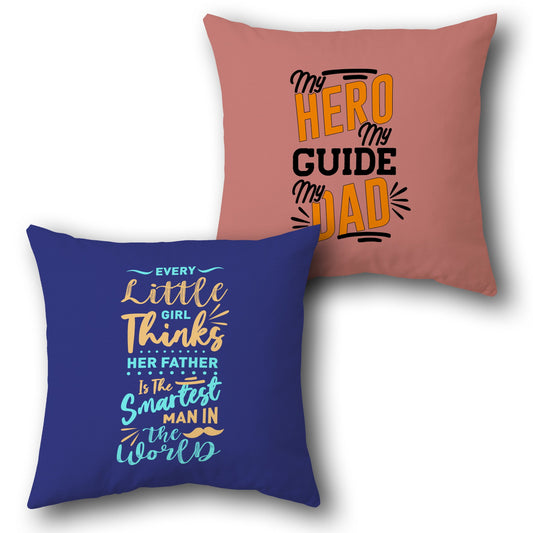 "My Hero Dad" Cushion (Front & Back)
