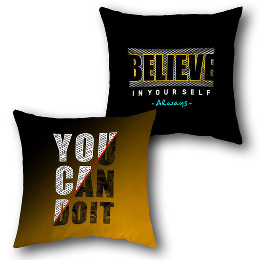 "Believe in Yourself" Cushion (Front & Back)