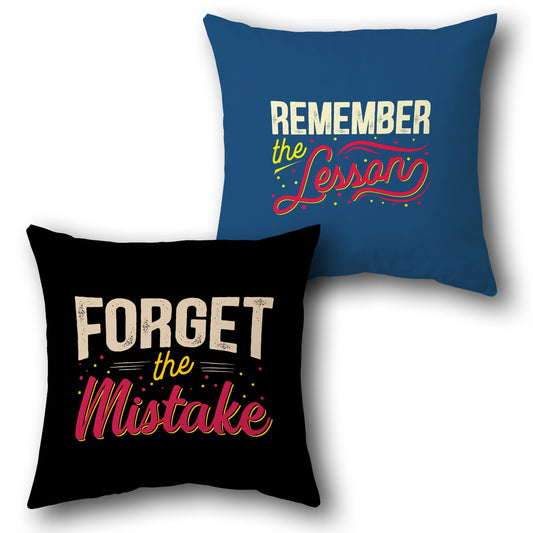"Forget the Mistake" Cushion (Front & Back)