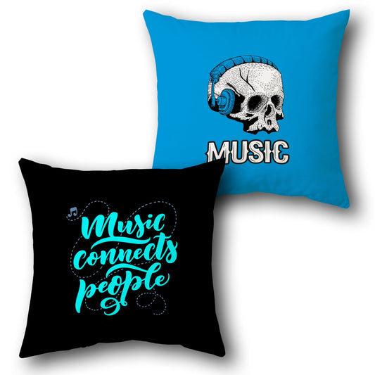 "Music Connects People Cushion (Front & Back)"