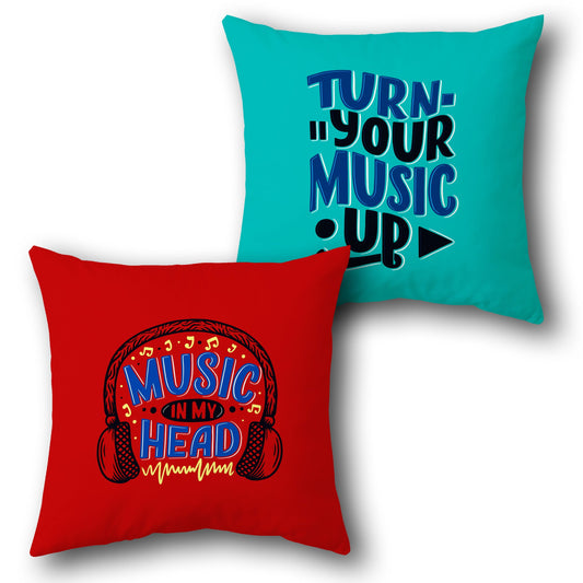 "Music in My Head Cushion (Front & Back)"