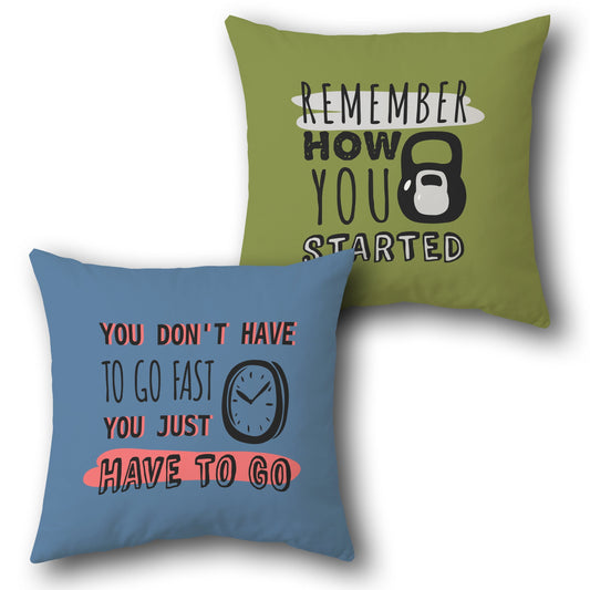 Motivational Fitness Cushion (Front & Back)