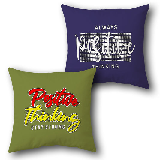 Positive Thinking Cushion (Front & Back)