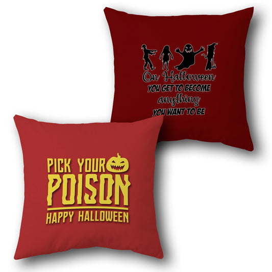 Halloween Spooky Cushion (Front & Back)