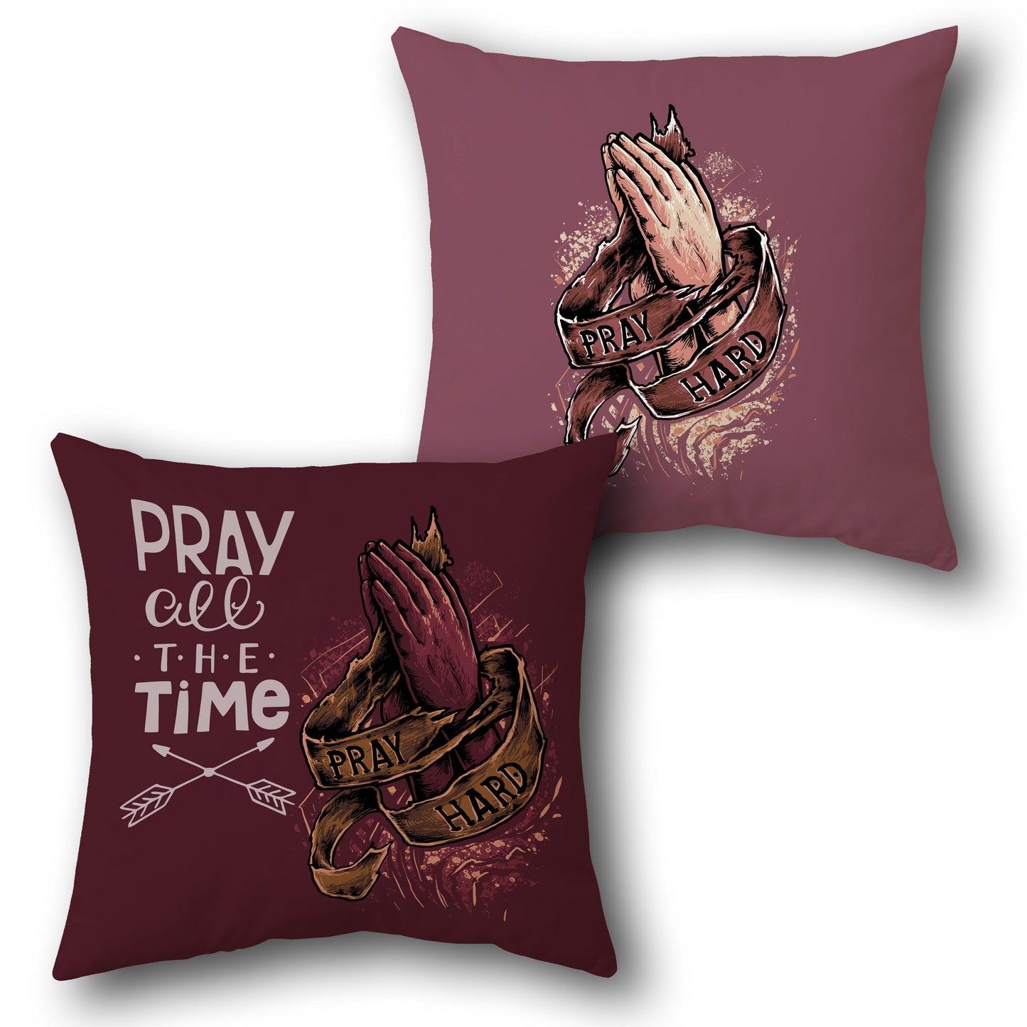 Pray Hard Cushion (Front & Back)