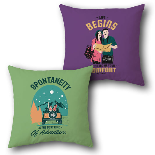 Travel the World Cushion (Front & Back)