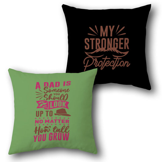 Father's Pride Dual-Design Cushion (Front & Back)