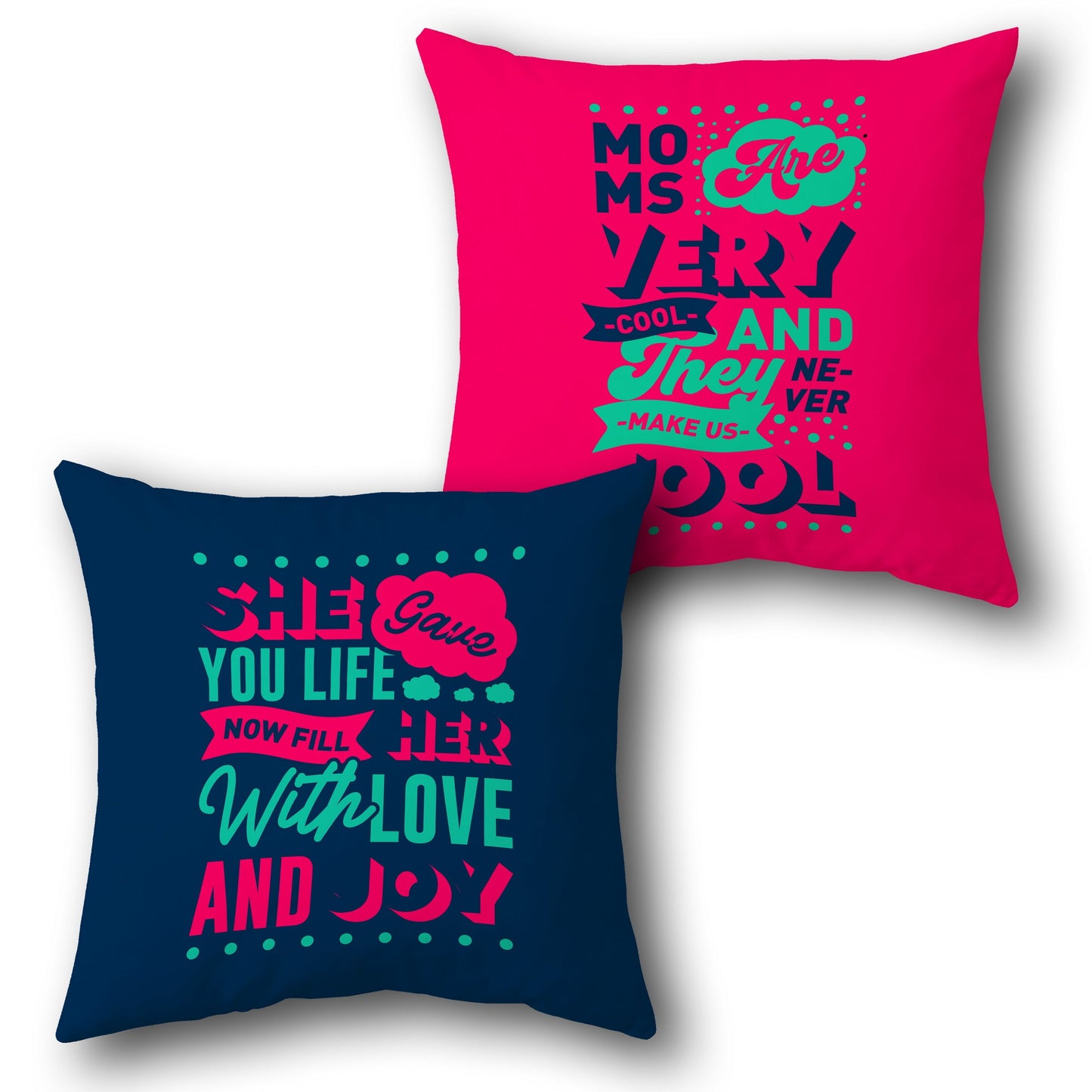 Mom's Joy Dual-Design Cushion (Front & Back)