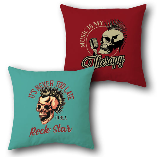 Rock Star Dual-Design Cushion (Front & Back)