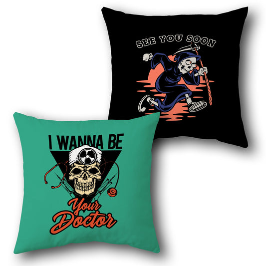 Doctor Reaper Dual-Design Cushion (Front & Back)