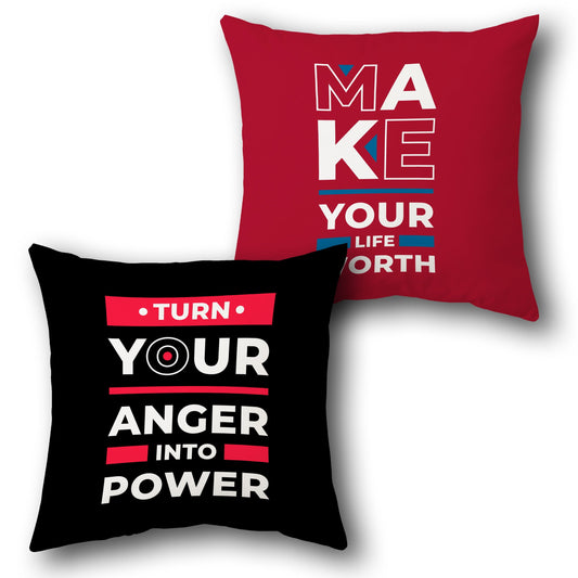 Empower Your Life Dual-Design Cushion (Front & Back)