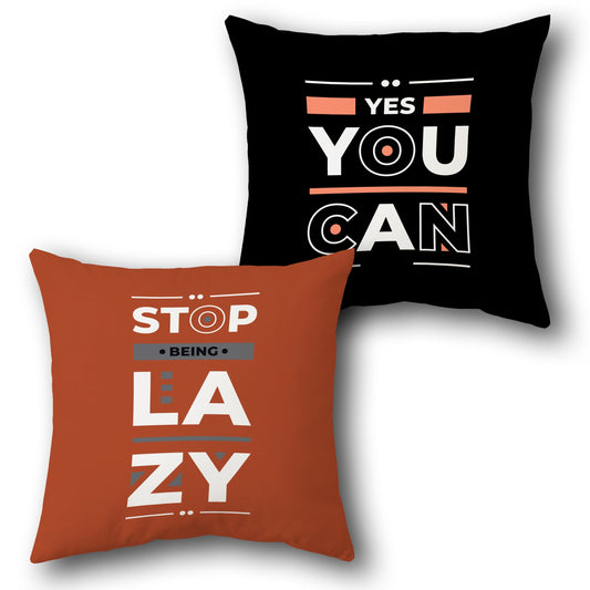 Motivation Kick Dual-Design Cushion (Front & Back)