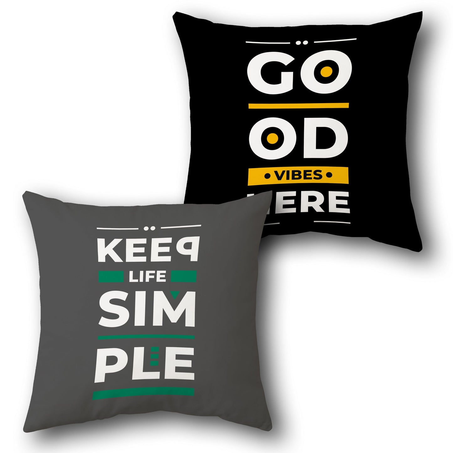 Simple Vibes Dual-Design Cushion (Front & Back)