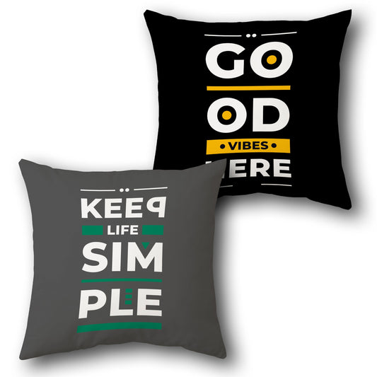 Simple Vibes Dual-Design Cushion (Front & Back)