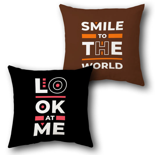 Look At Me Smile Cushion (Single, Front & Back)