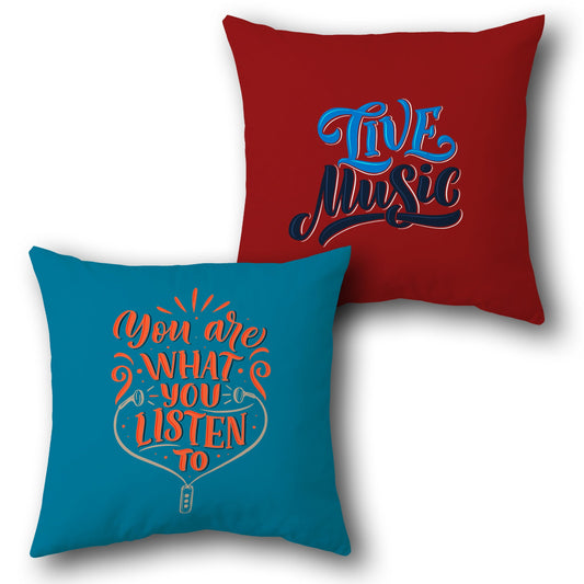 "Live Music" Inspirational Cushion (Single, Front & Back)