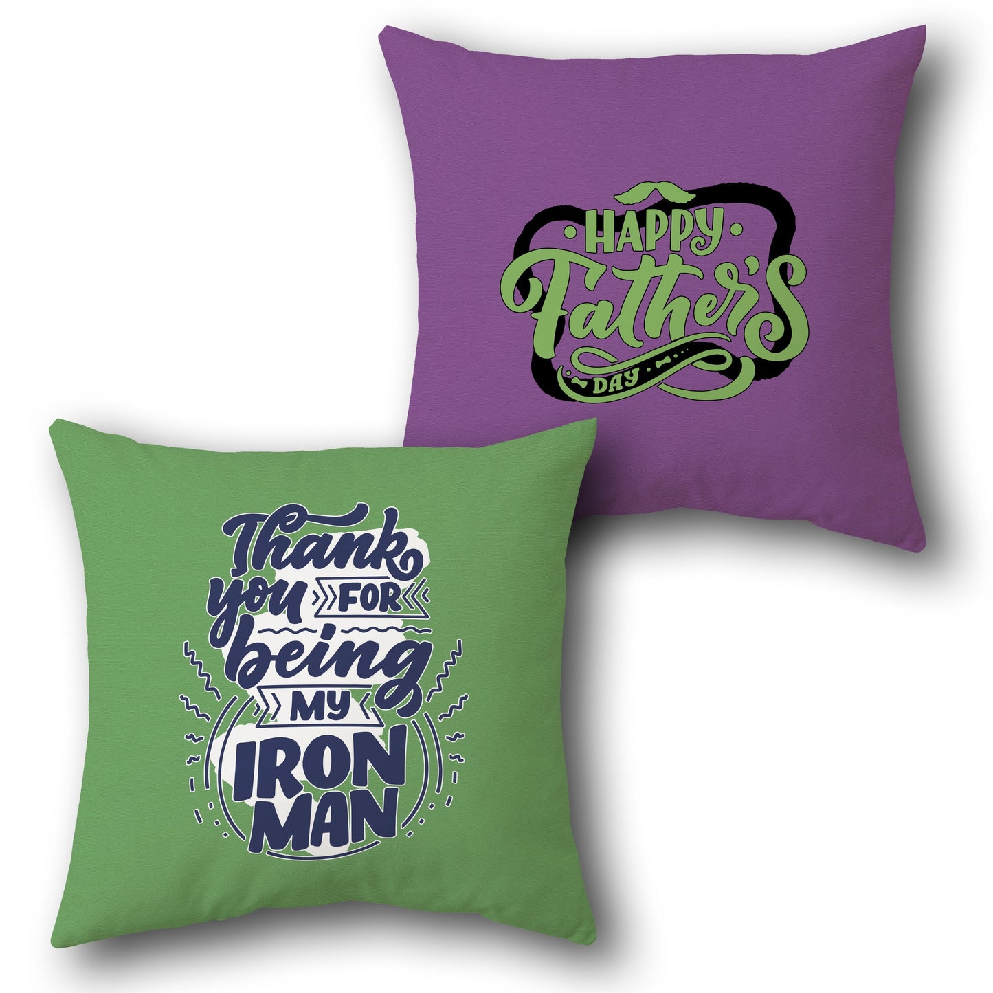 "Iron Man Father's Day" Cushion (Front & Back)