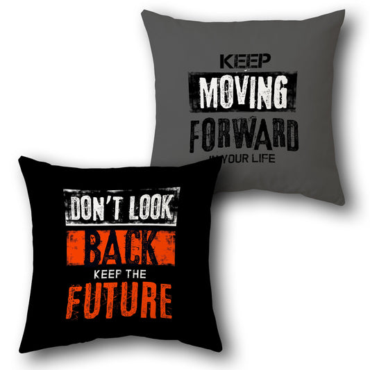 "Keep Moving Forward" Cushion (Front & Back)