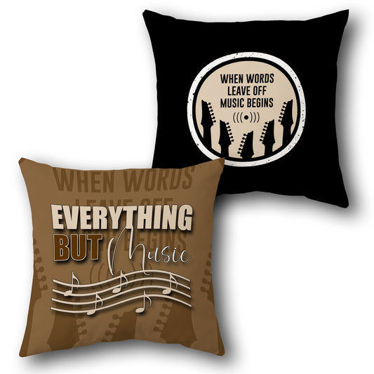 "Music Speaks" Cushion (Front & Back)
