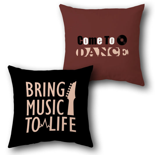 "Dance to Music" Cushion (Front & Back)