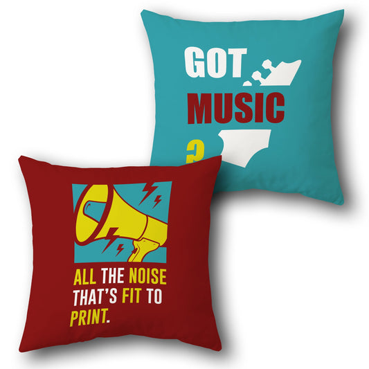 "Noise Maker" Cushion (Front & Back)
