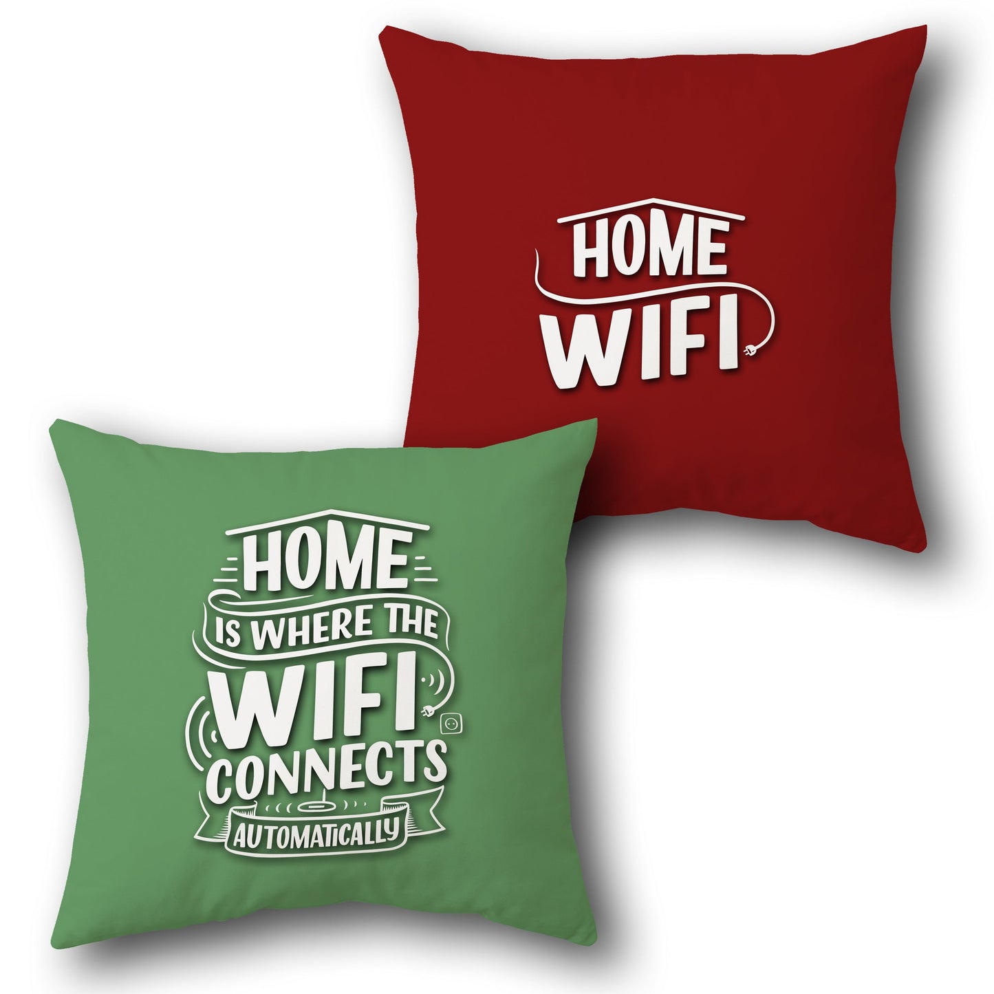 "WiFi Home" Cushion (Front & Back)