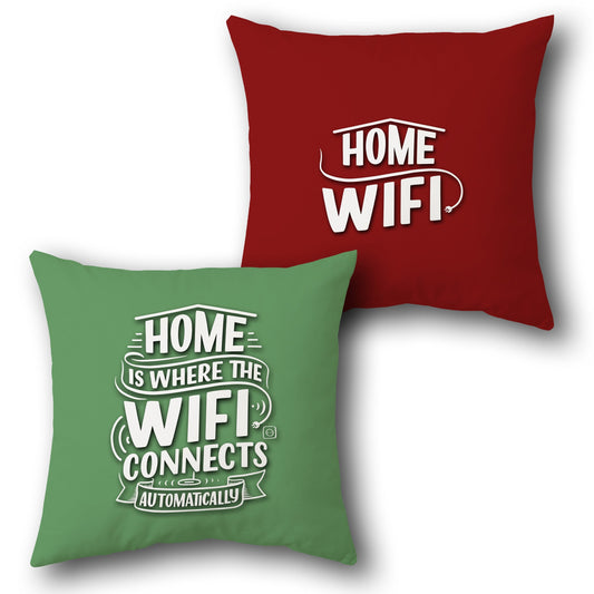 "WiFi Home" Cushion (Front & Back)