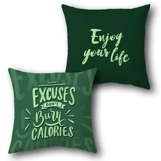 Enjoy Life Single Cushion (Front & Back)