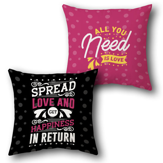 Spread Love Single Cushion (Front & Back)