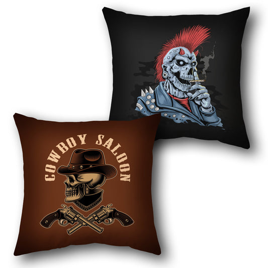 Cowboy Punk Single Cushion (Front & Back)