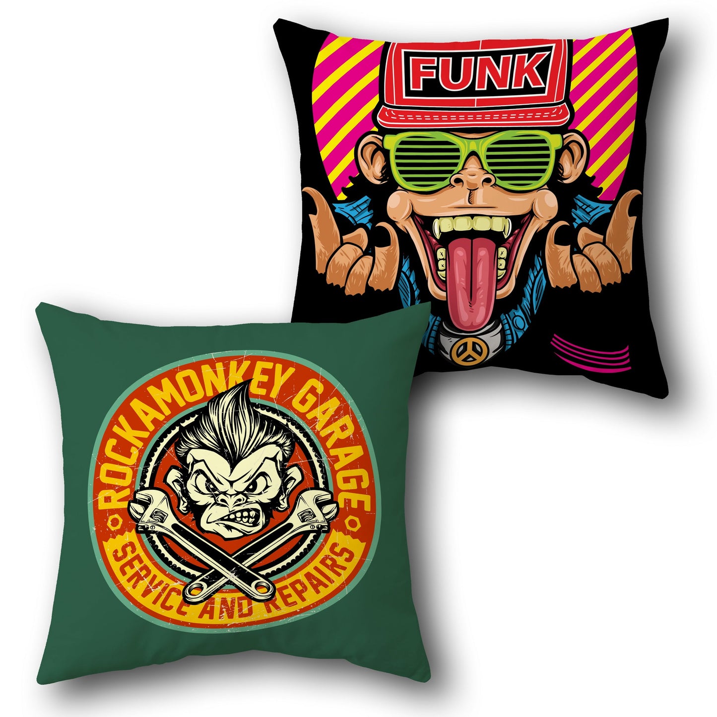 Funky Monkey Single Cushion (Front & Back)