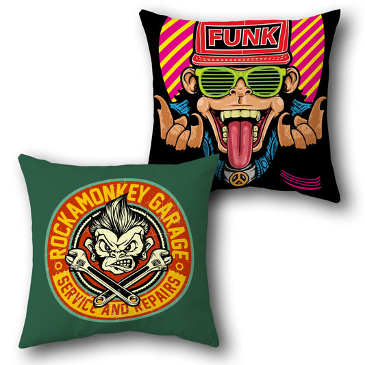 Funky Monkey Single Cushion (Front & Back)
