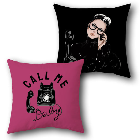 Call Me Baby Single Cushion (Front & Back)