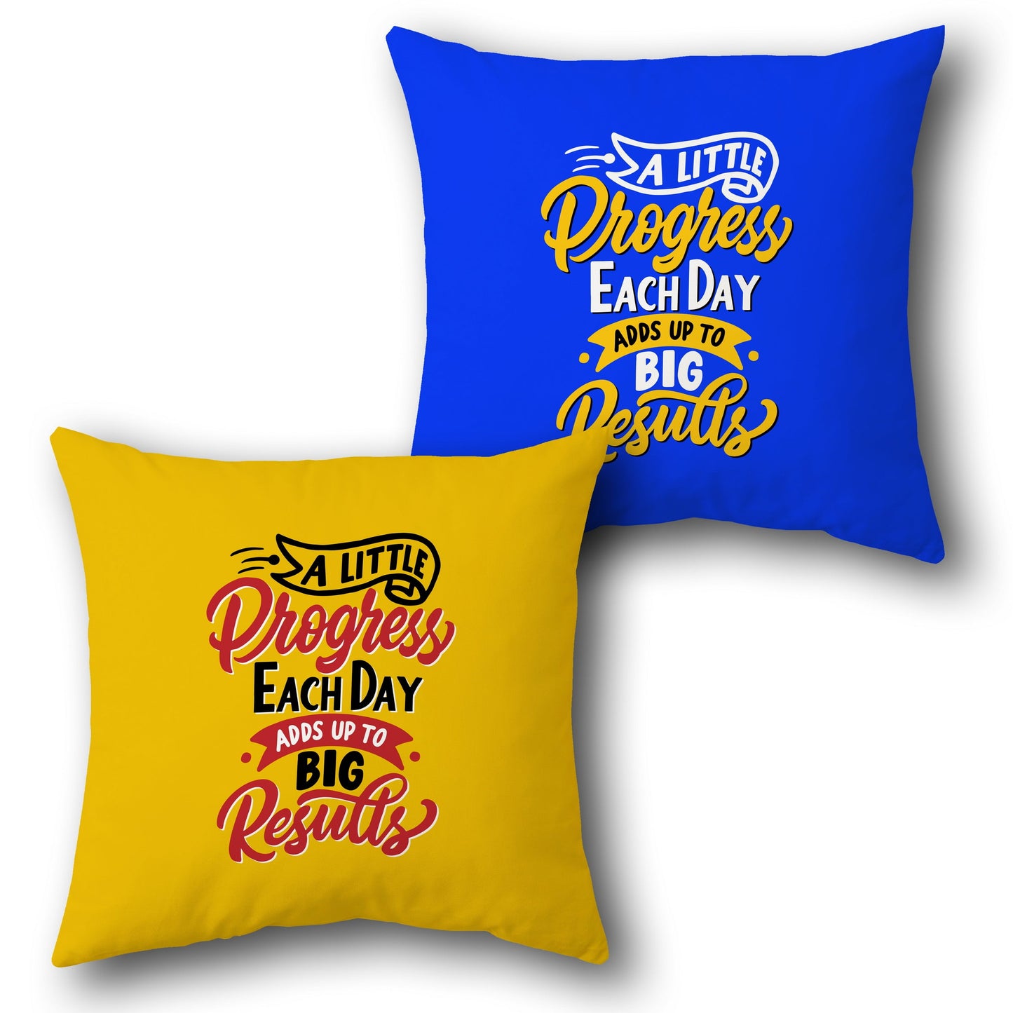 Progress Motivator Single Cushion (Front & Back)
