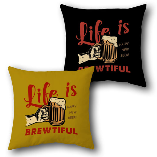 Brewtiful Life Single Cushion (Front & Back)